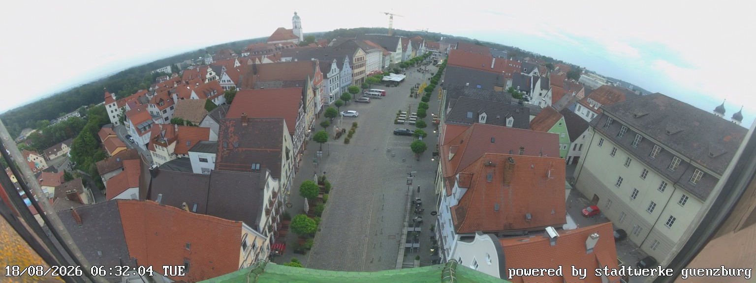 Archived image Webcam Günzburg Town Square
