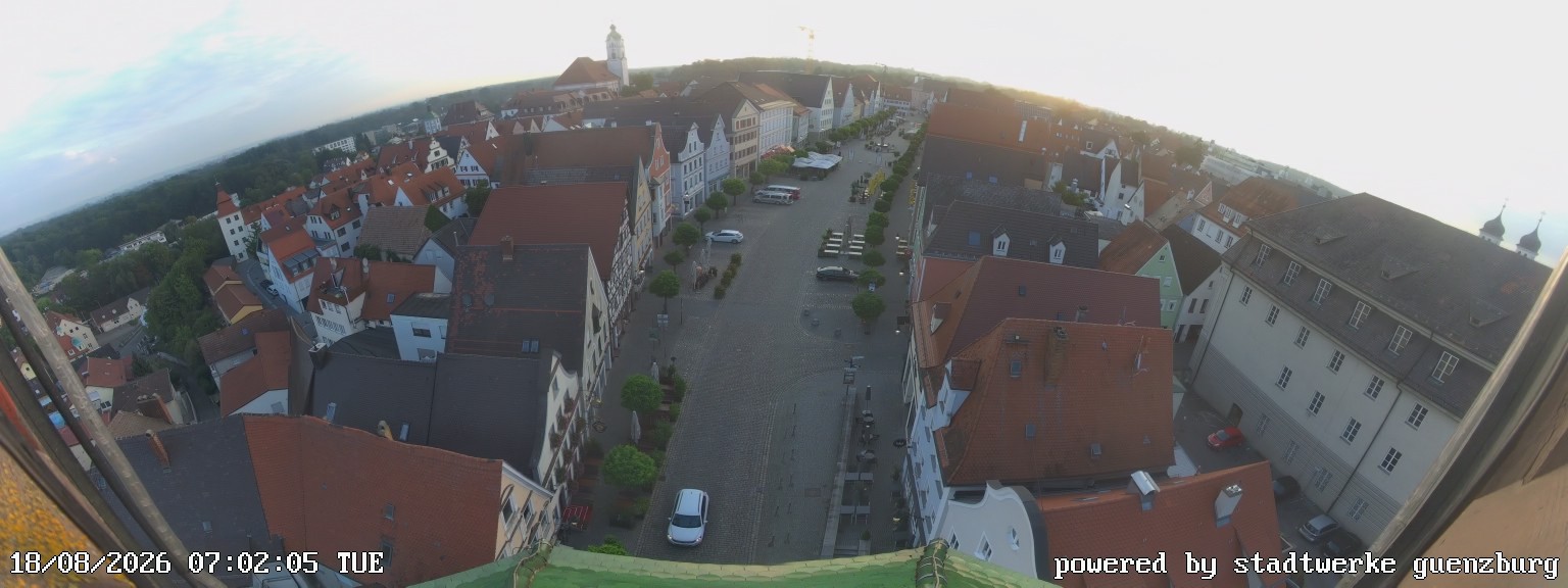 Archived image Webcam Günzburg Town Square