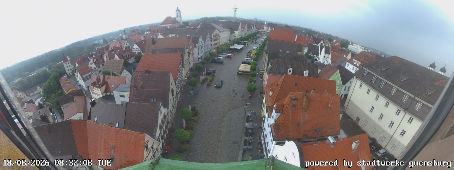 Archived image Webcam Günzburg Town Square