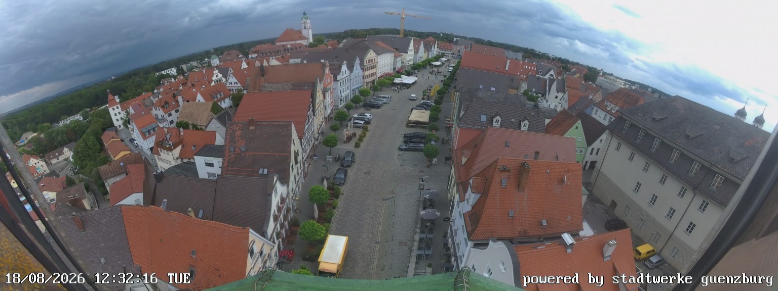 Archiv Foto Webcam Günzburg Marktplatz