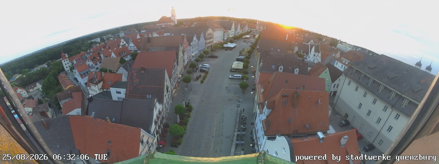 Archiv Foto Webcam Günzburg Marktplatz