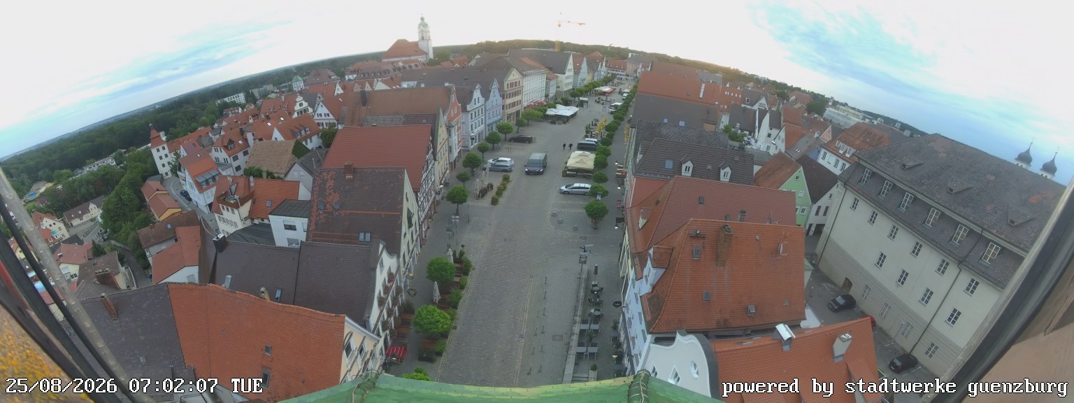 Archiv Foto Webcam Günzburg Marktplatz