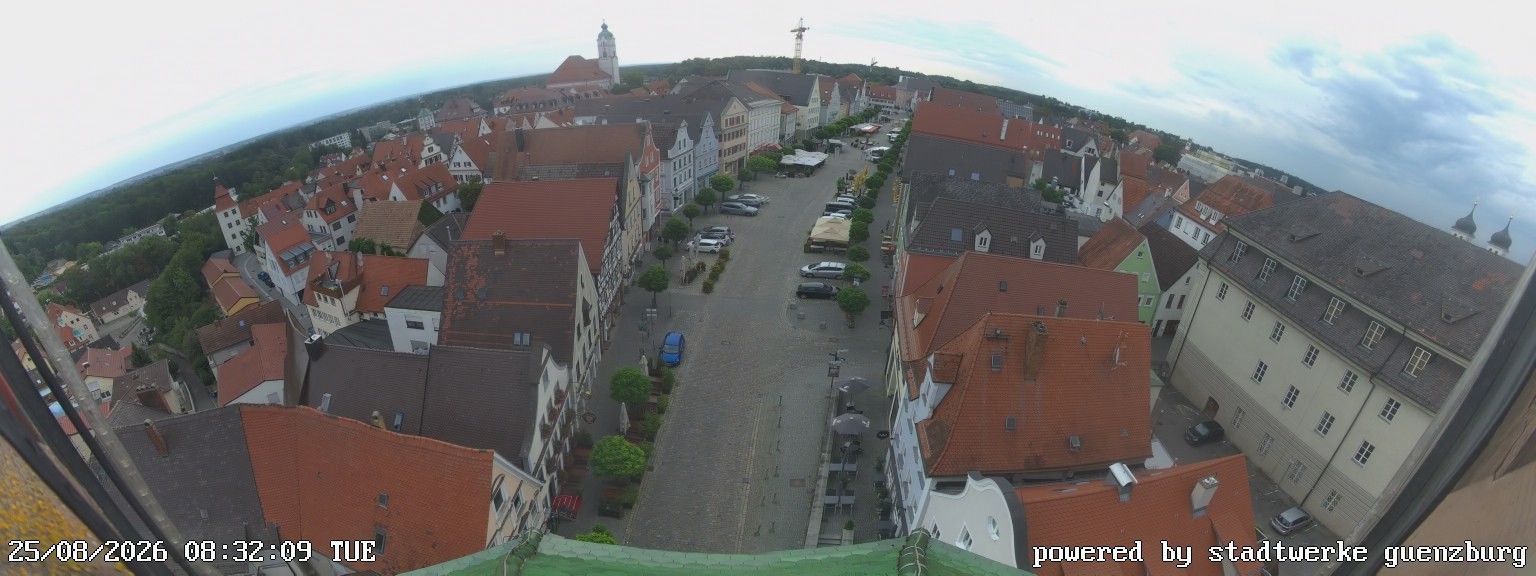 Archiv Foto Webcam Günzburg Marktplatz