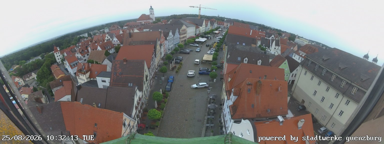 Archiv Foto Webcam Günzburg Marktplatz