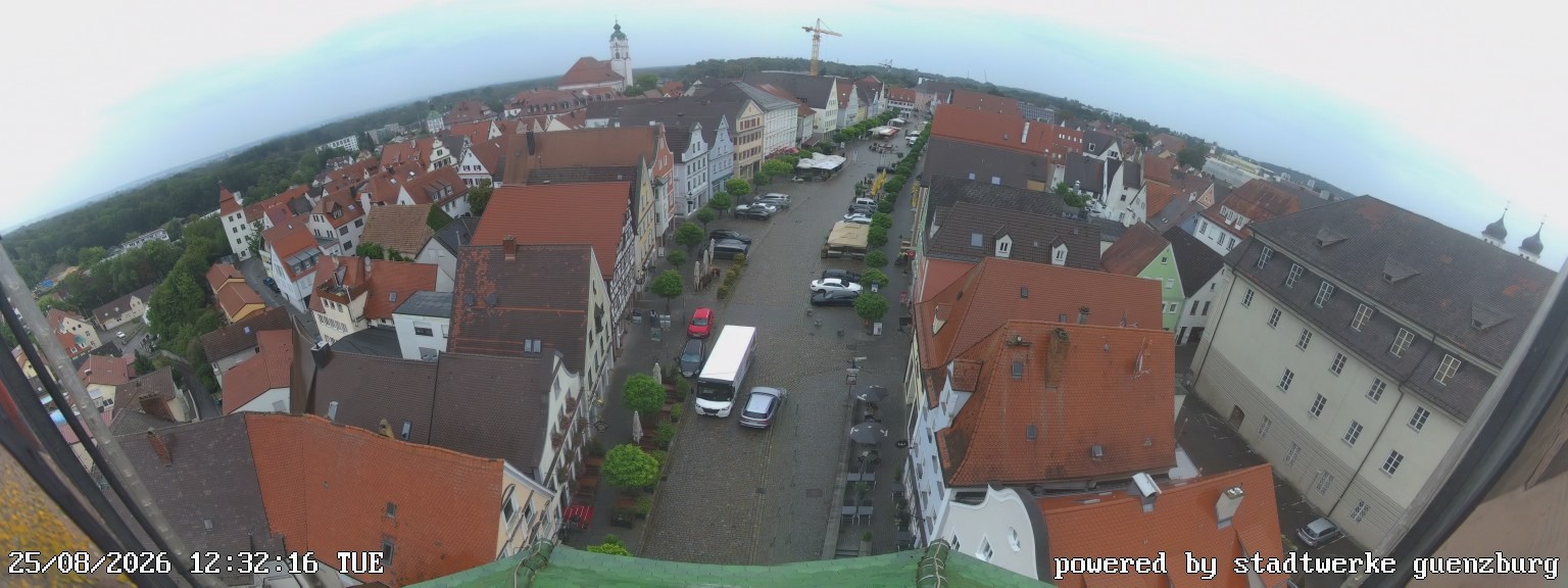 Archiv Foto Webcam Günzburg Marktplatz