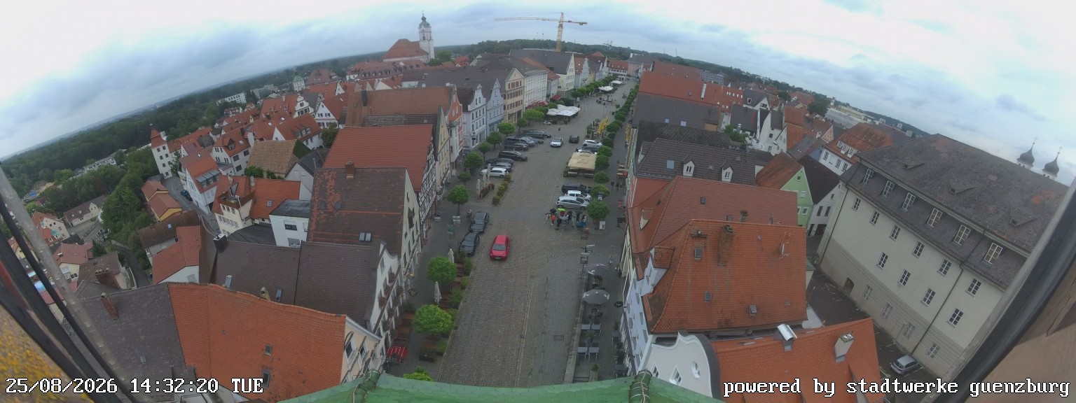Archiv Foto Webcam Günzburg Marktplatz