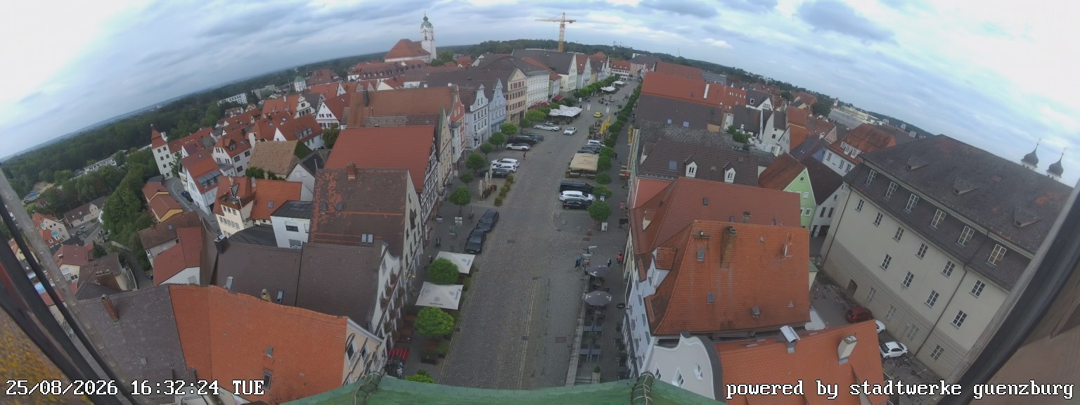 Archiv Foto Webcam Günzburg Marktplatz