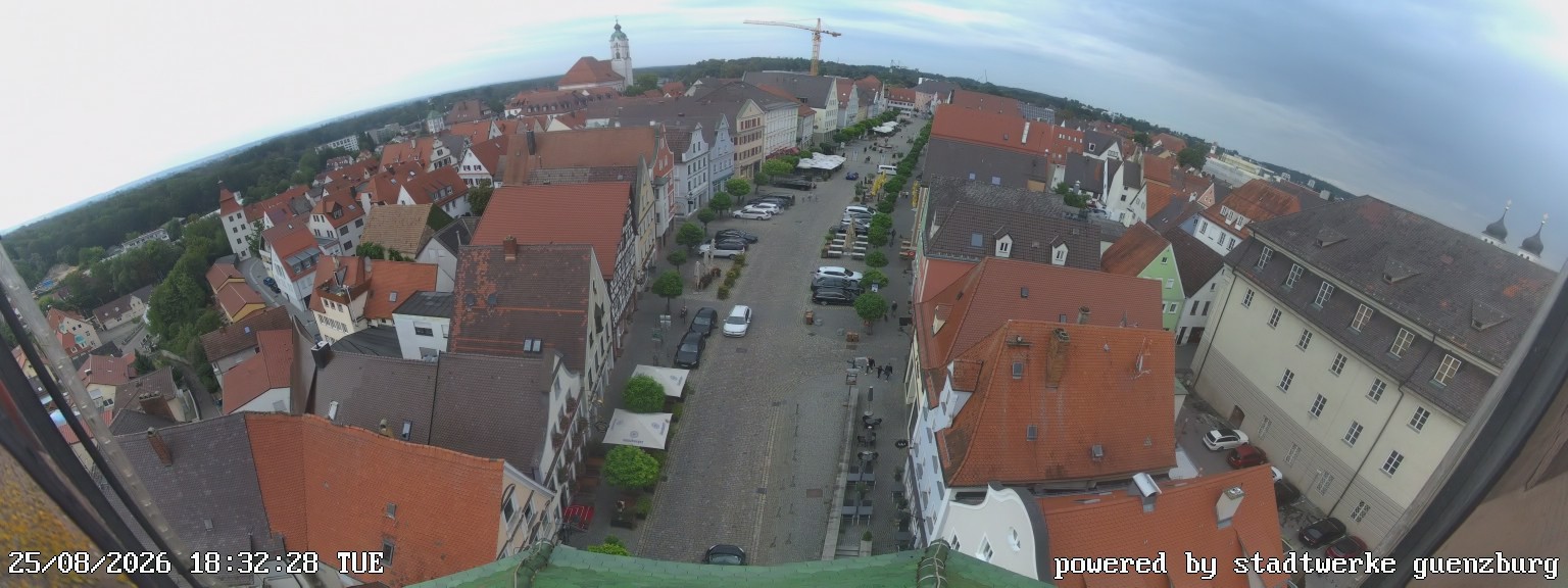 Archiv Foto Webcam Günzburg Marktplatz
