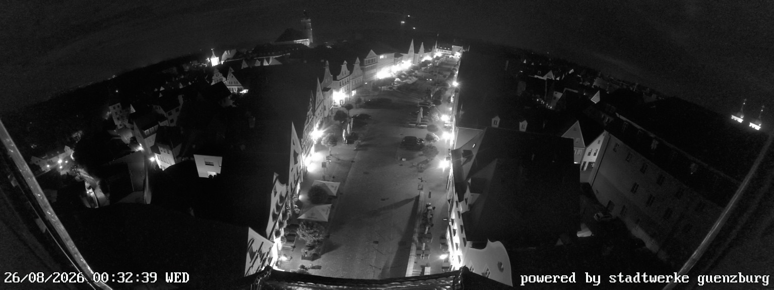 Archived image Webcam Günzburg Town Square