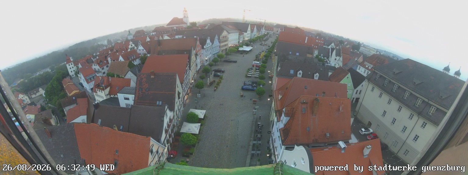 Archived image Webcam Günzburg Town Square