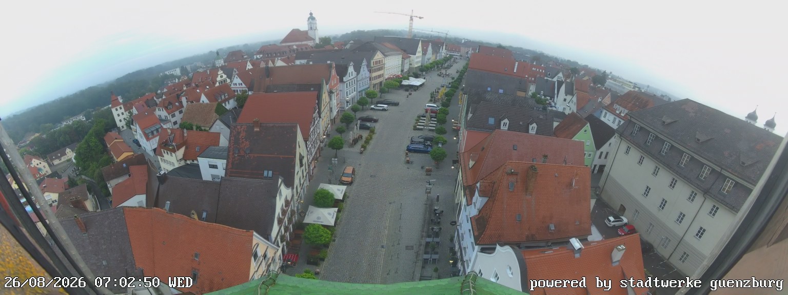 Archived image Webcam Günzburg Town Square