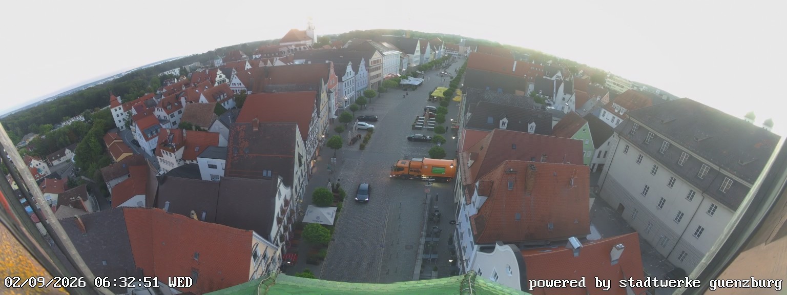 Archiv Foto Webcam Günzburg Marktplatz