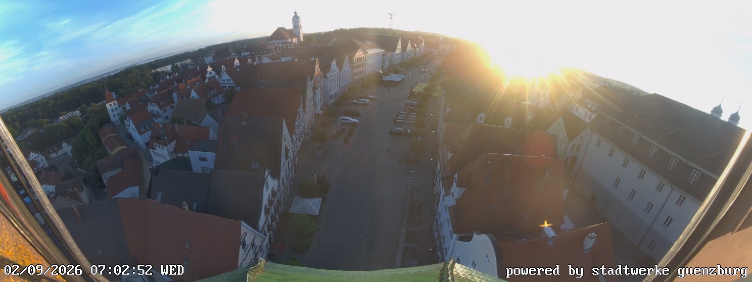 Archiv Foto Webcam Günzburg Marktplatz