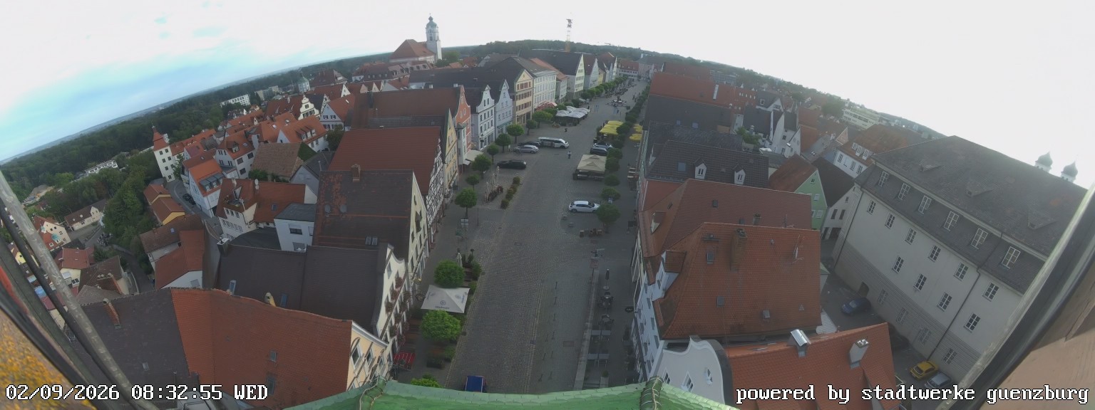 Archiv Foto Webcam Günzburg Marktplatz