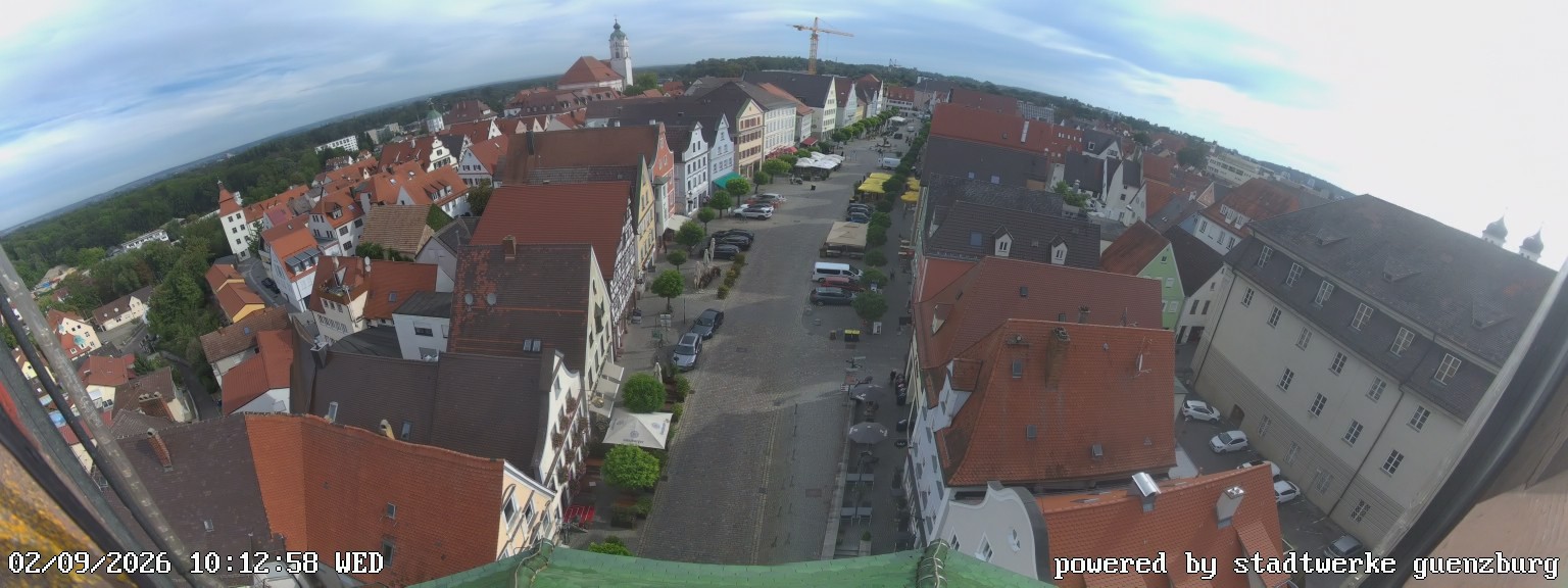 Archiv Foto Webcam Günzburg Marktplatz
