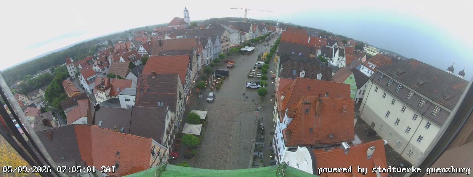 Archived image Webcam Günzburg Town Square