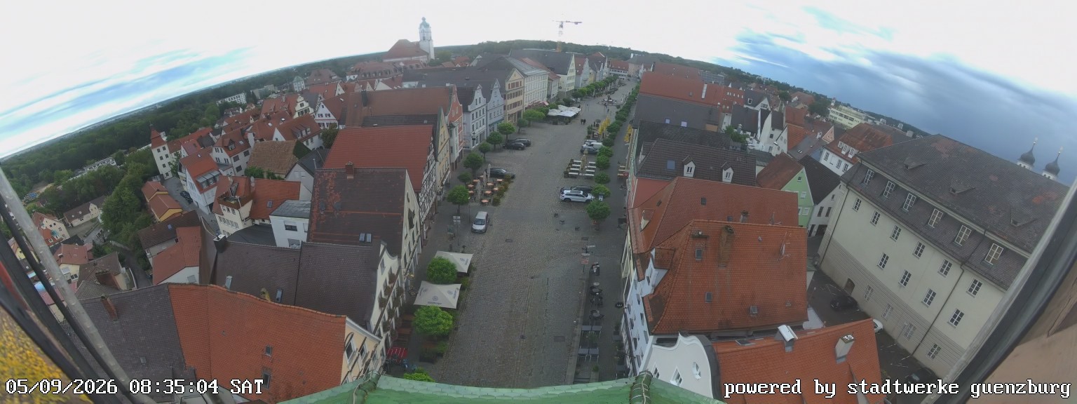 Archived image Webcam Günzburg Town Square