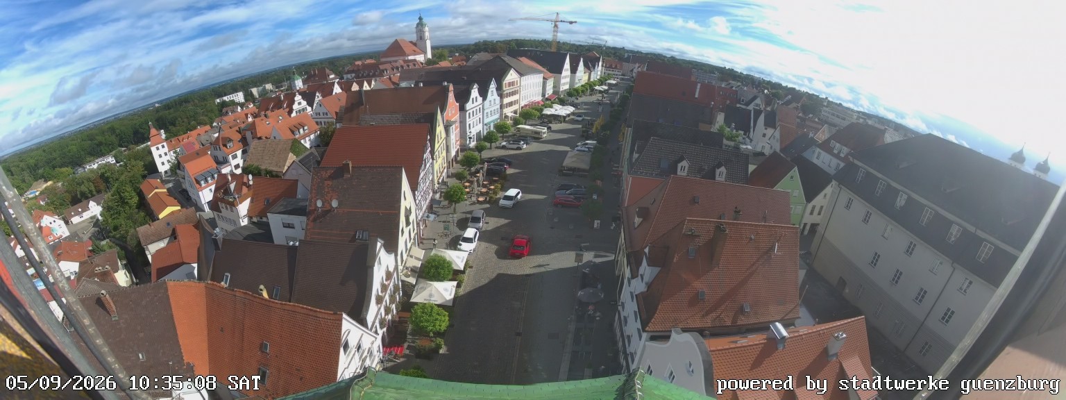 Archived image Webcam Günzburg Town Square