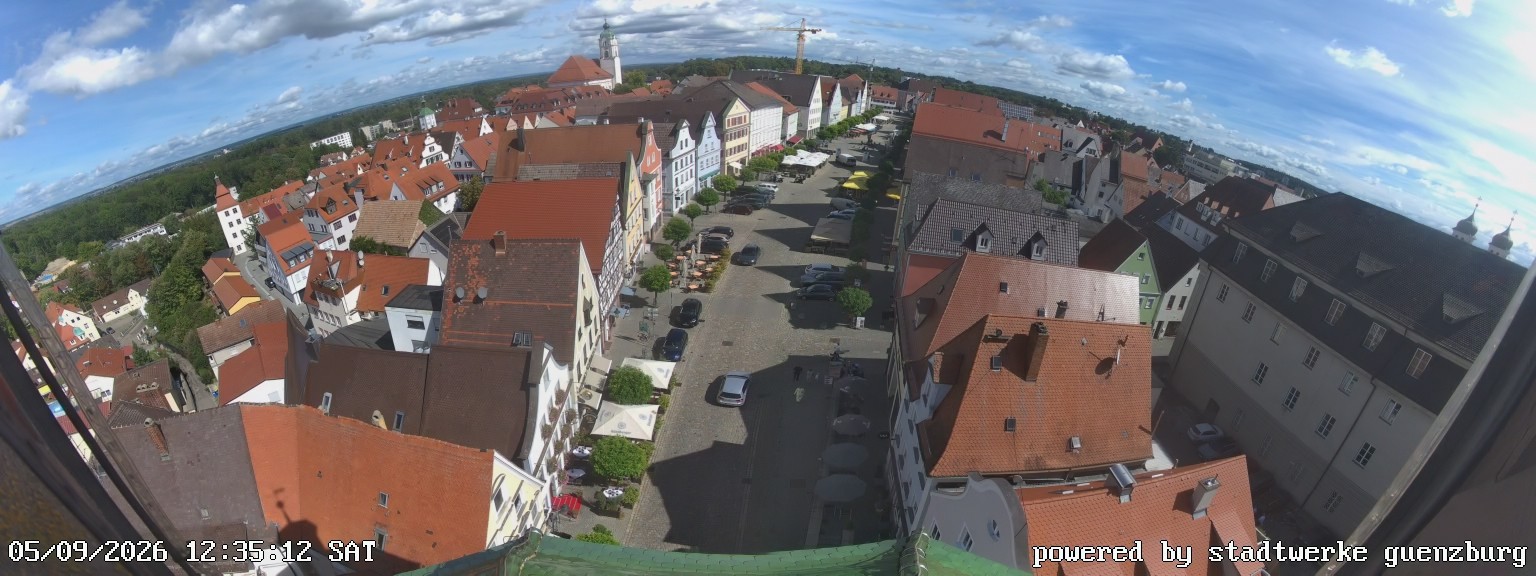 Archived image Webcam Günzburg Town Square