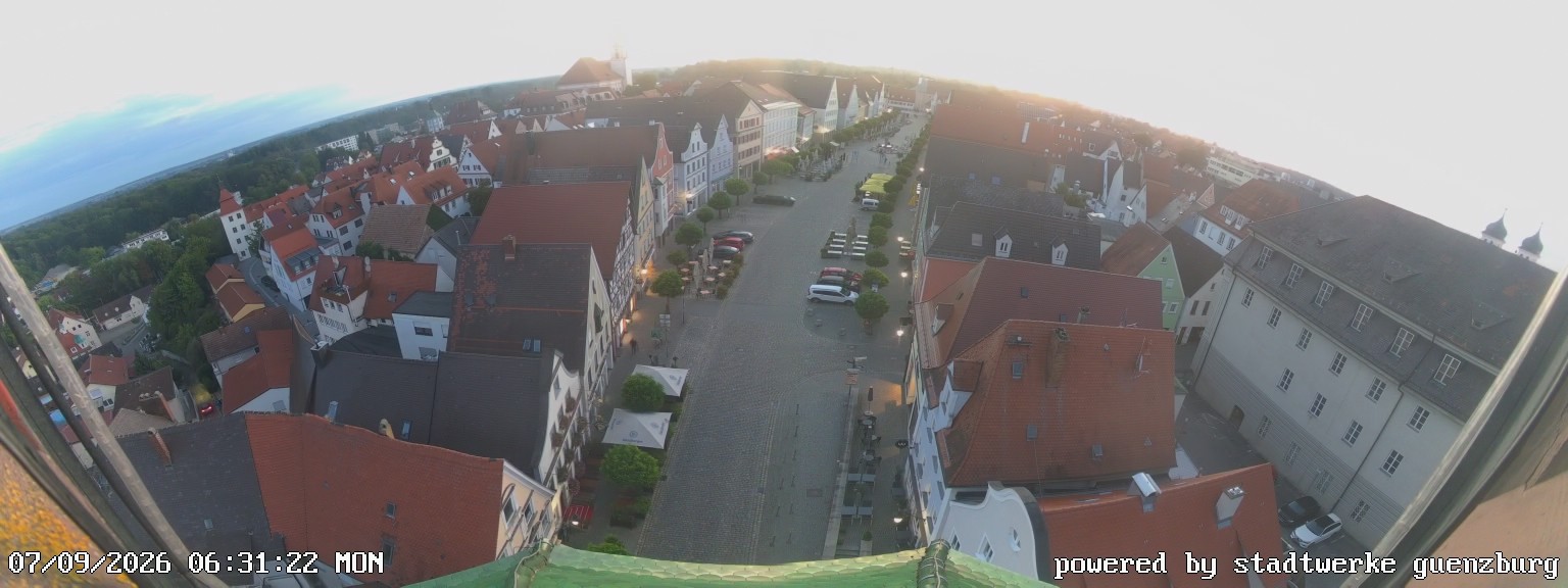 Archiv Foto Webcam Günzburg Marktplatz