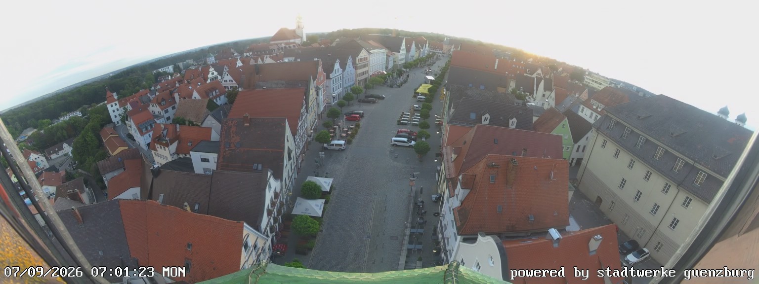 Archiv Foto Webcam Günzburg Marktplatz