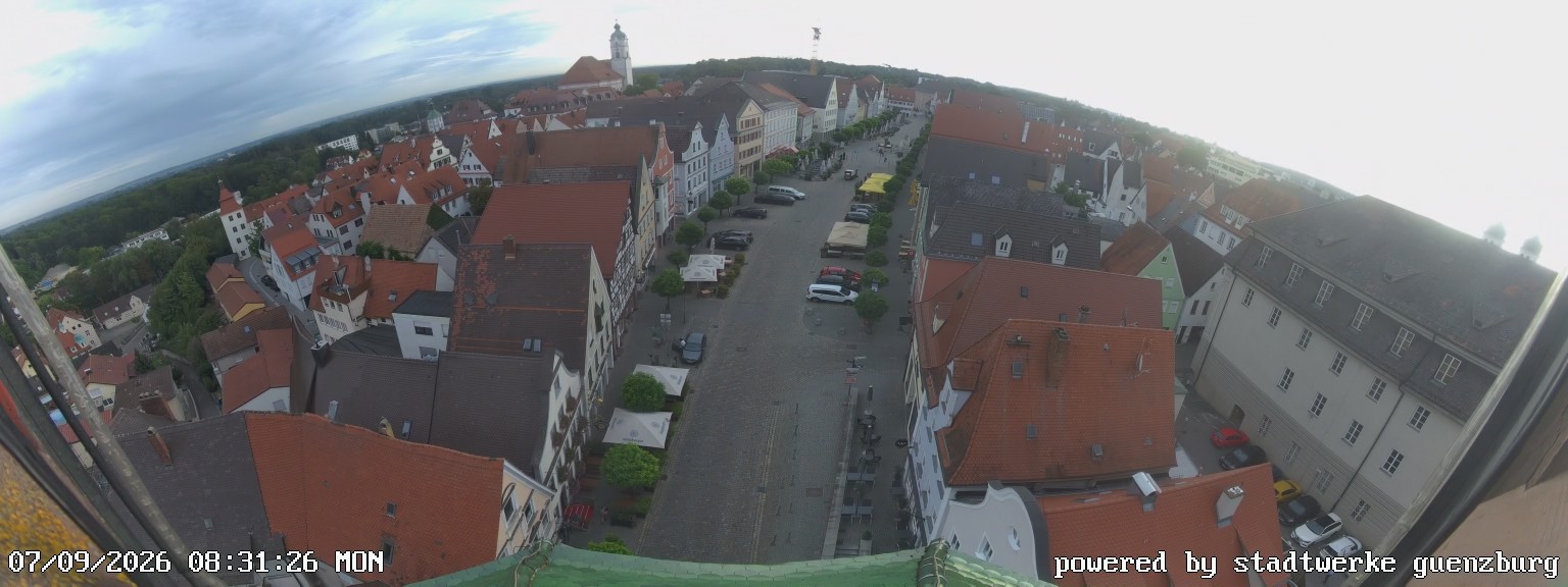 Archiv Foto Webcam Günzburg Marktplatz