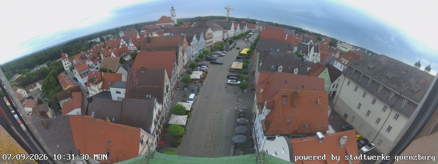 Archiv Foto Webcam Günzburg Marktplatz