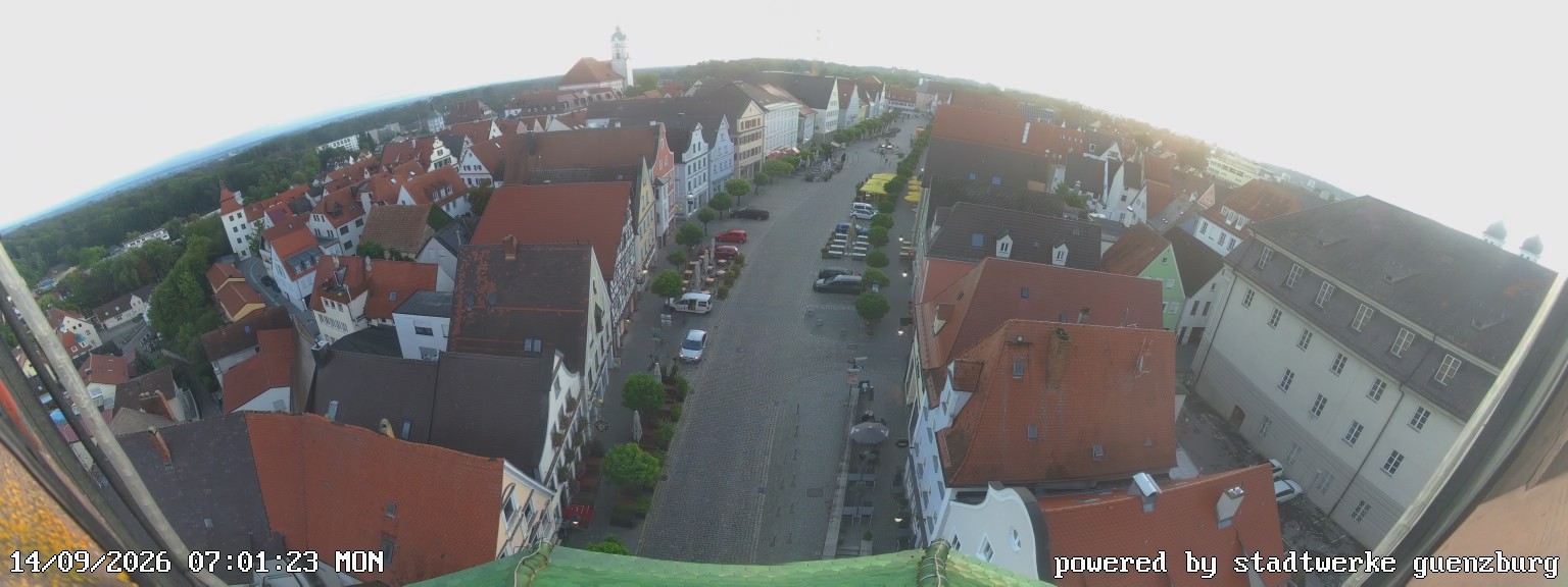 Archived image Webcam Günzburg Town Square
