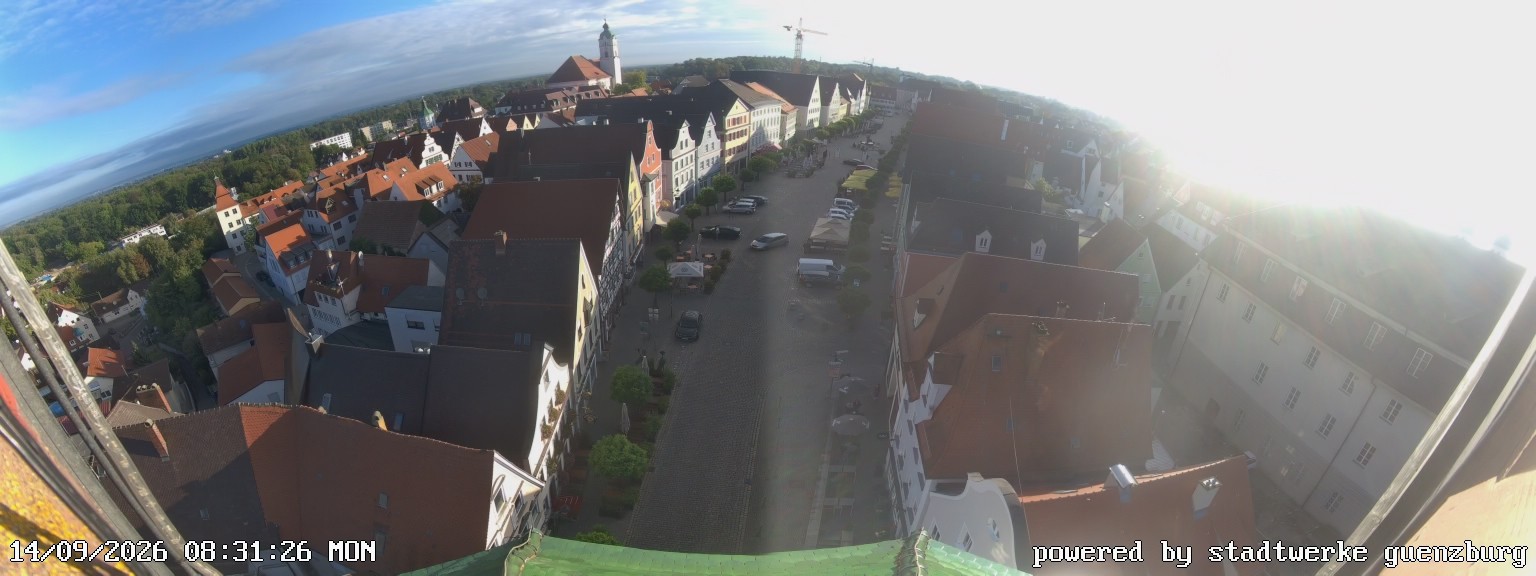 Archived image Webcam Günzburg Town Square