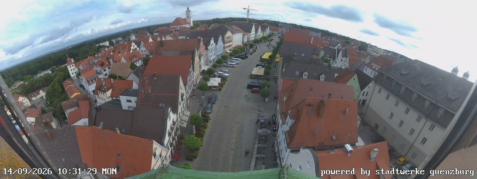 Archived image Webcam Günzburg Town Square