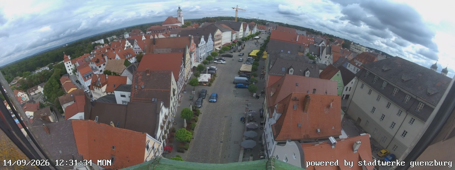 Archived image Webcam Günzburg Town Square