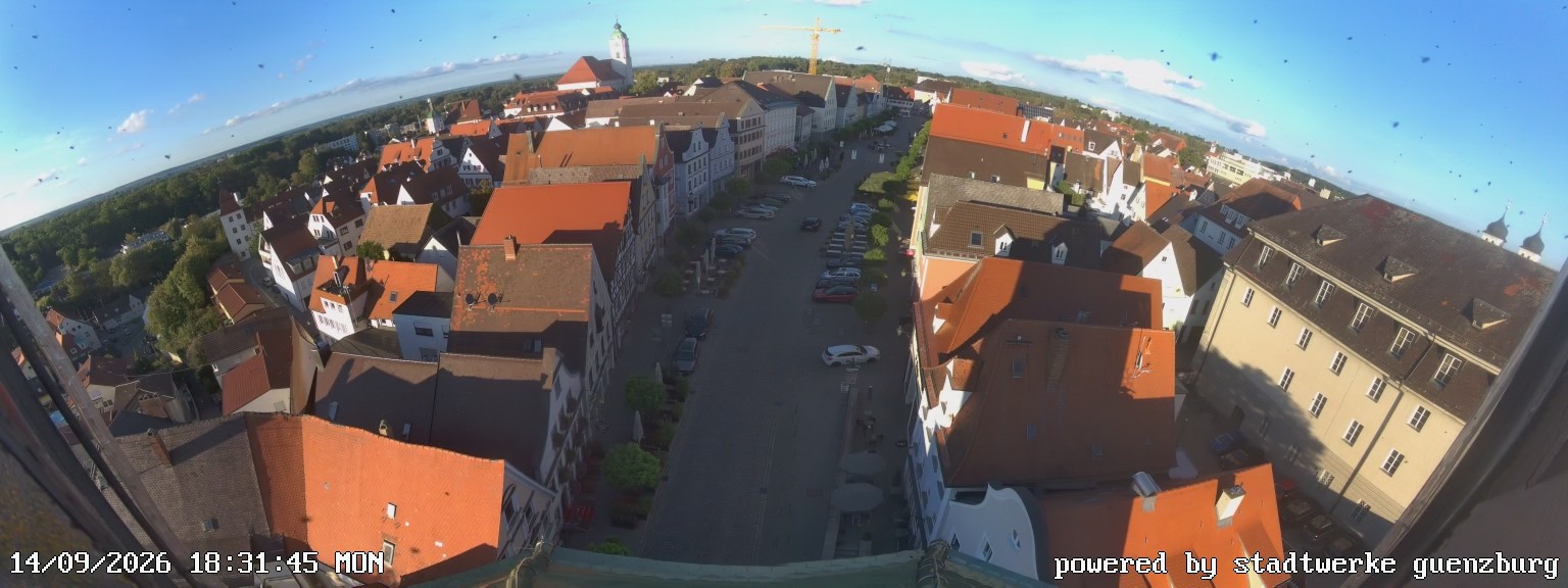 Archived image Webcam Günzburg Town Square