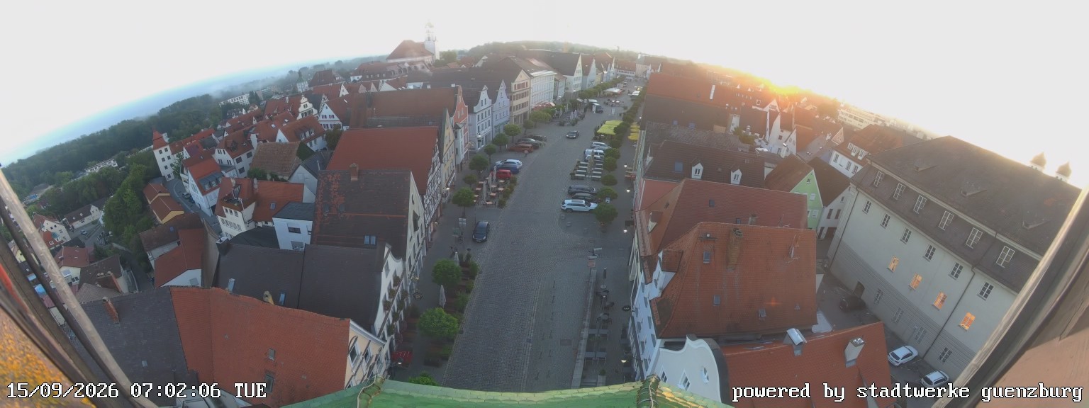 Archiv Foto Webcam Günzburg Marktplatz