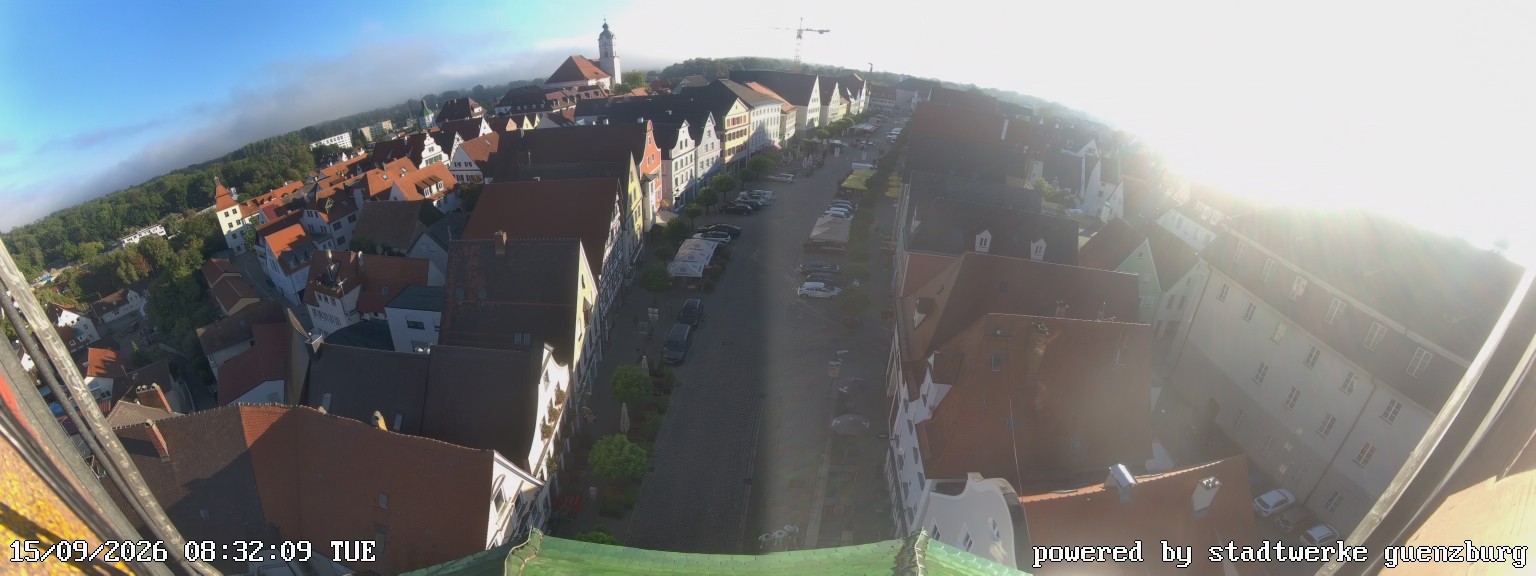 Archiv Foto Webcam Günzburg Marktplatz