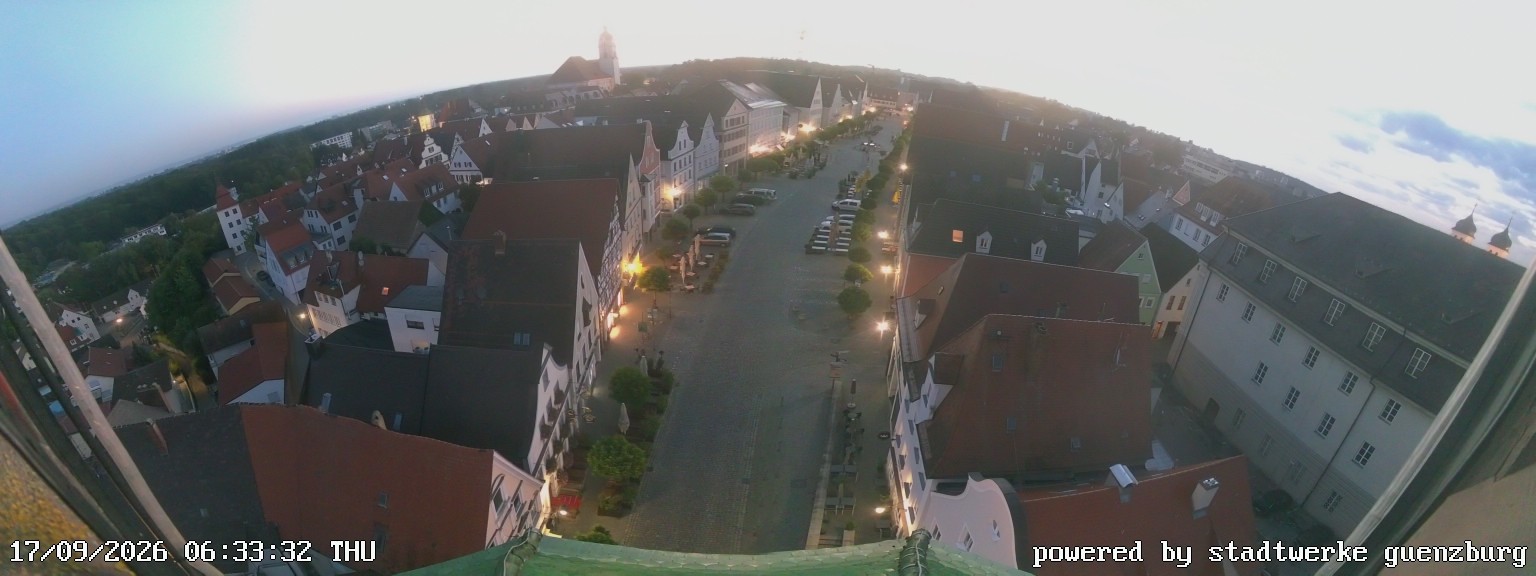Archiv Foto Webcam Günzburg Marktplatz