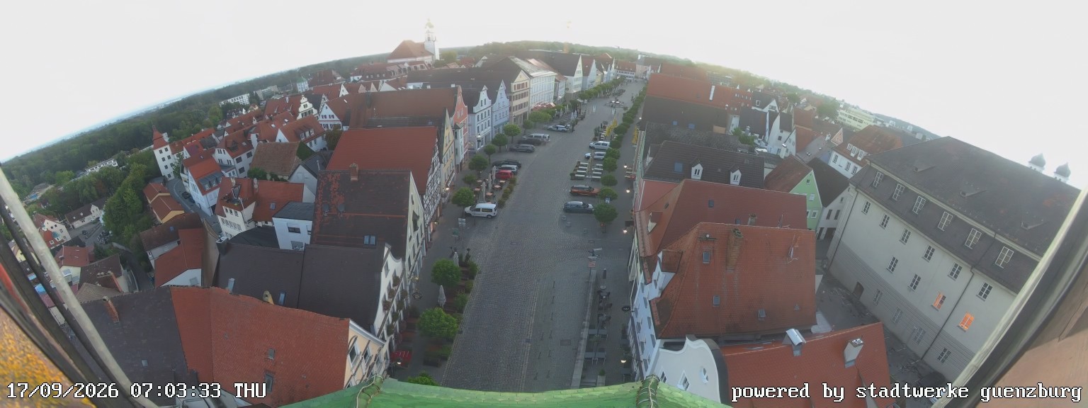 Archiv Foto Webcam Günzburg Marktplatz