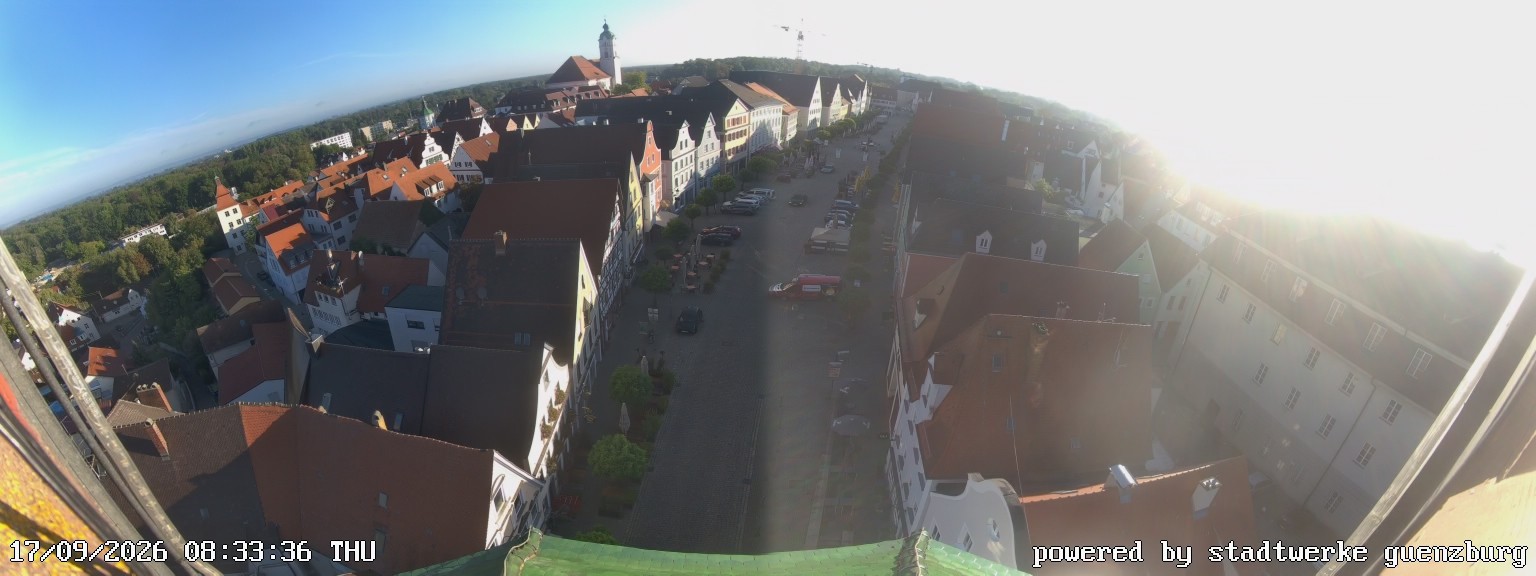 Archiv Foto Webcam Günzburg Marktplatz
