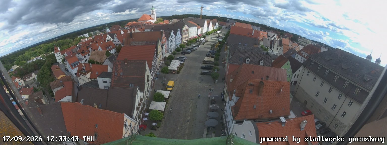 Archiv Foto Webcam Günzburg Marktplatz