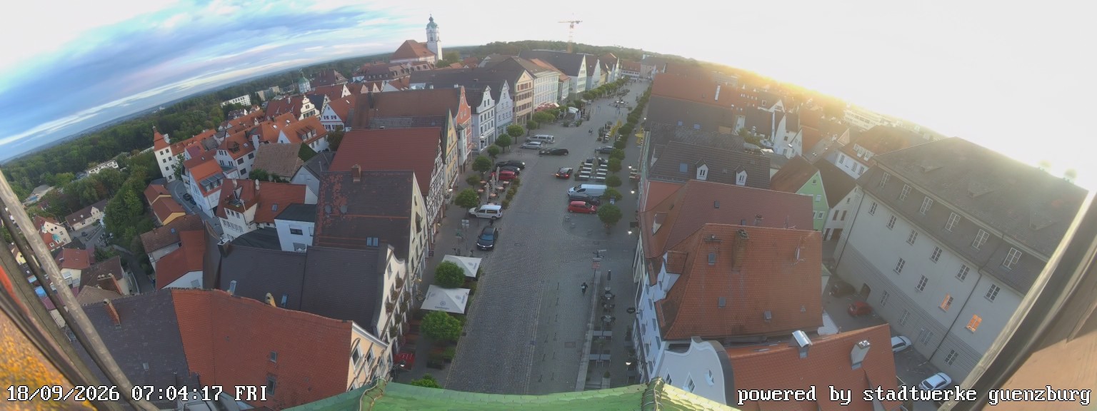 Archiv Foto Webcam Günzburg Marktplatz