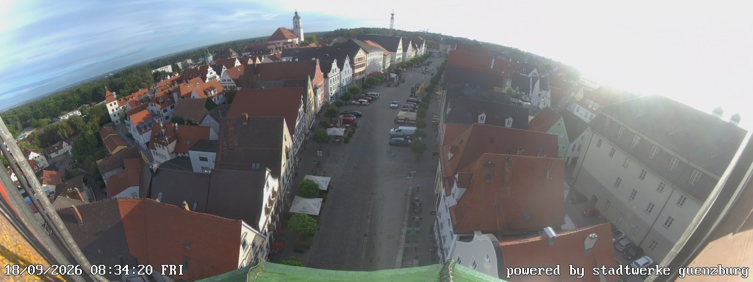 Archiv Foto Webcam Günzburg Marktplatz