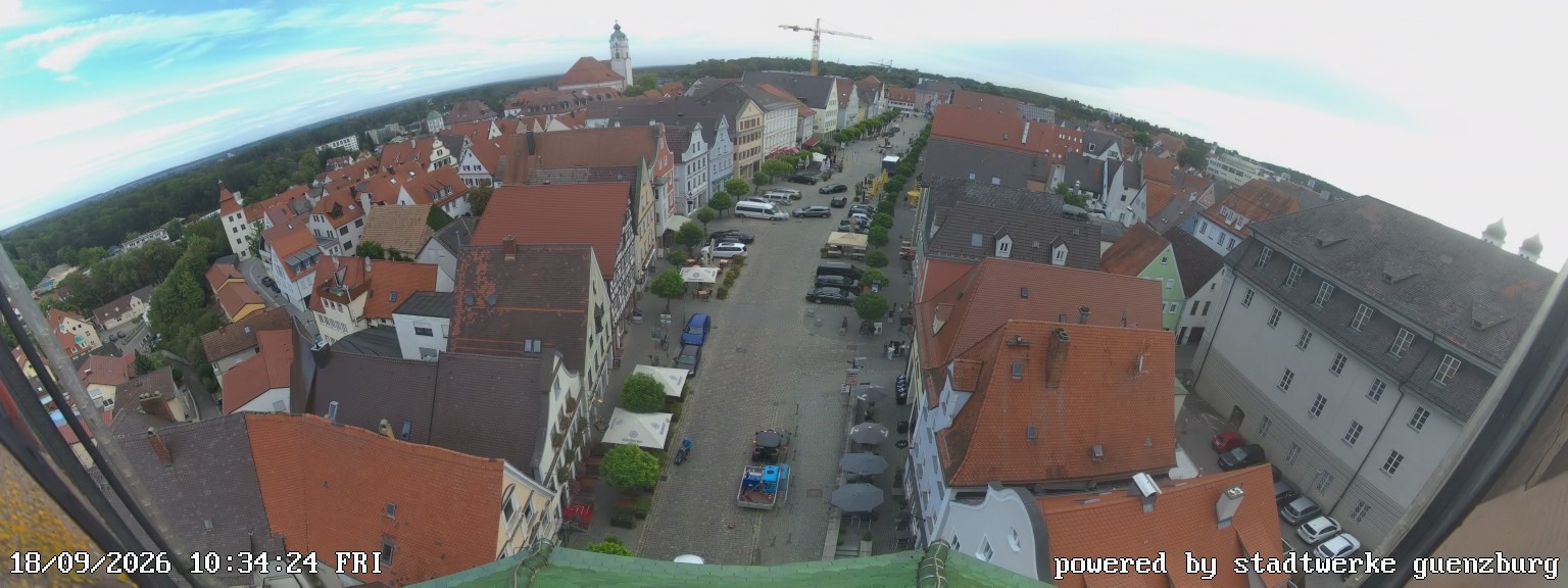 Archiv Foto Webcam Günzburg Marktplatz