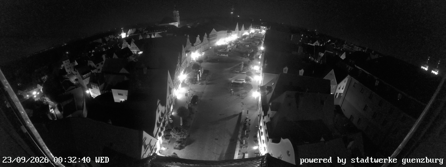 Archived image Webcam Günzburg Town Square