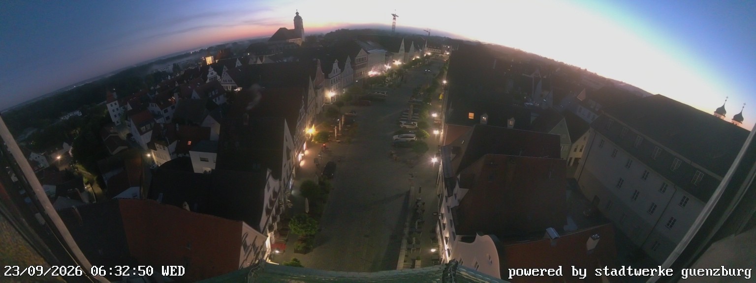 Archiv Foto Webcam Günzburg Marktplatz