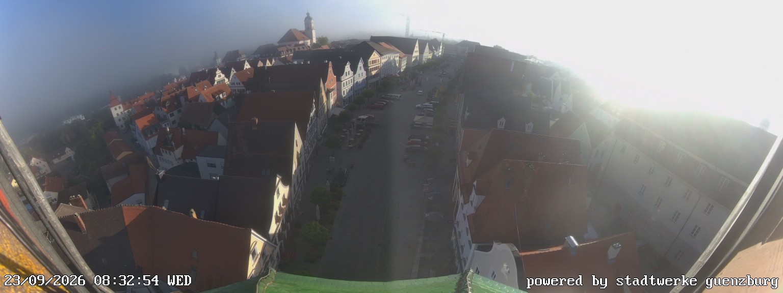 Archiv Foto Webcam Günzburg Marktplatz