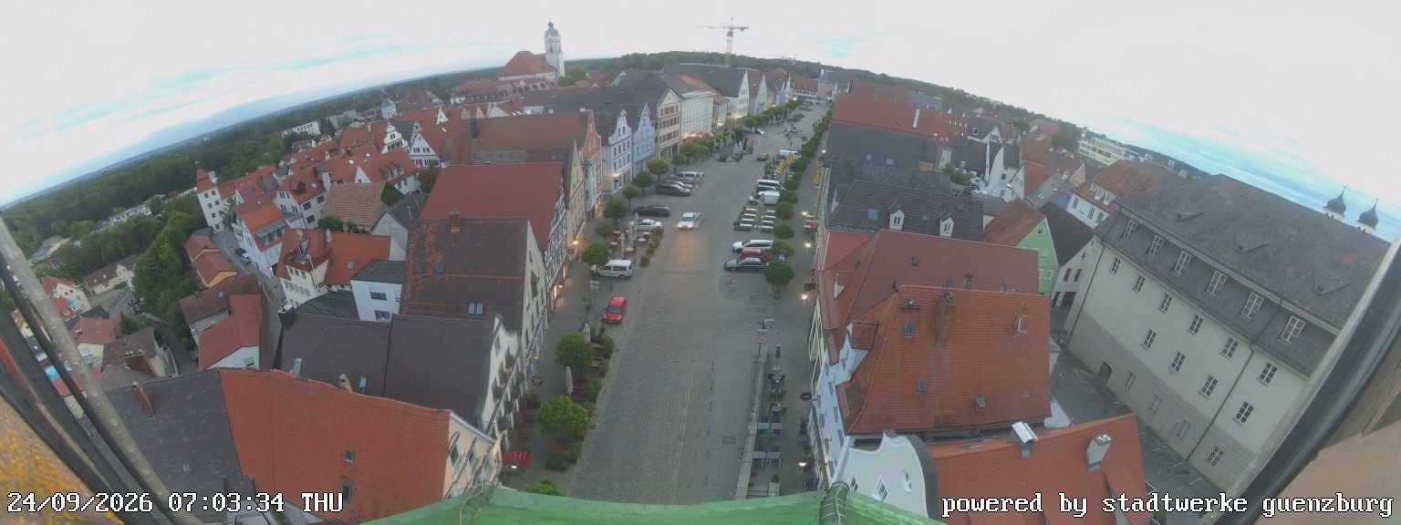 Archiv Foto Webcam Günzburg Marktplatz