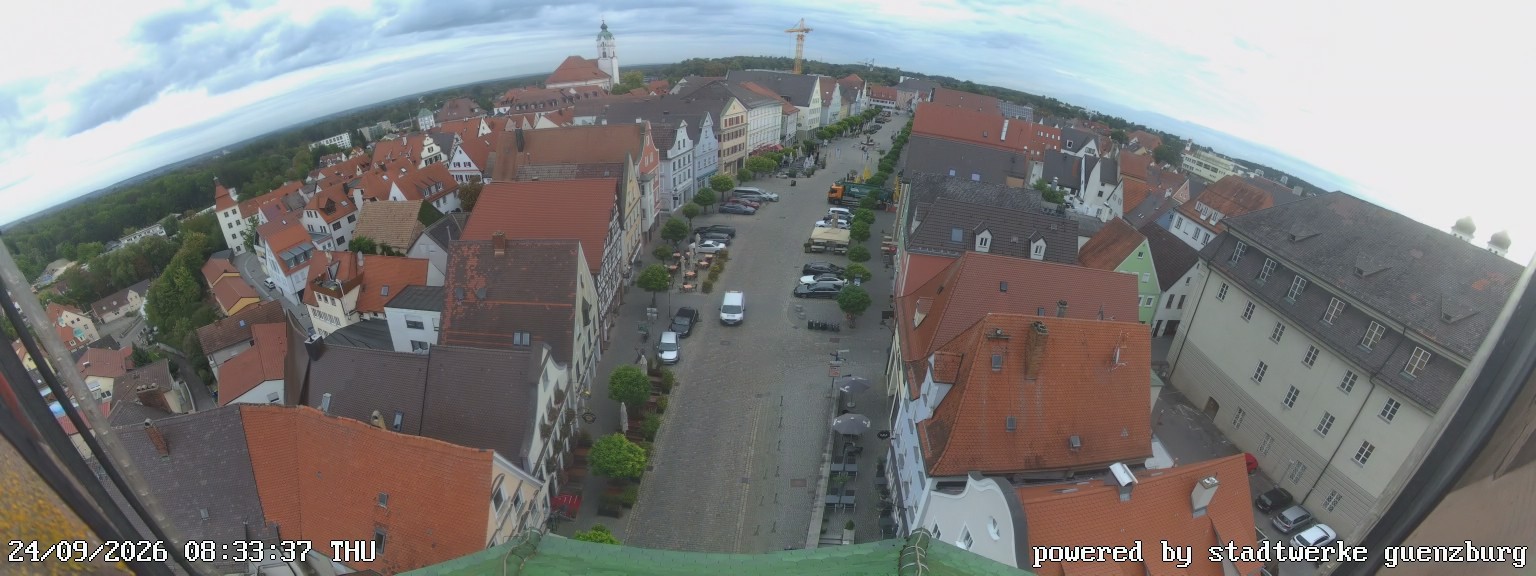Archiv Foto Webcam Günzburg Marktplatz