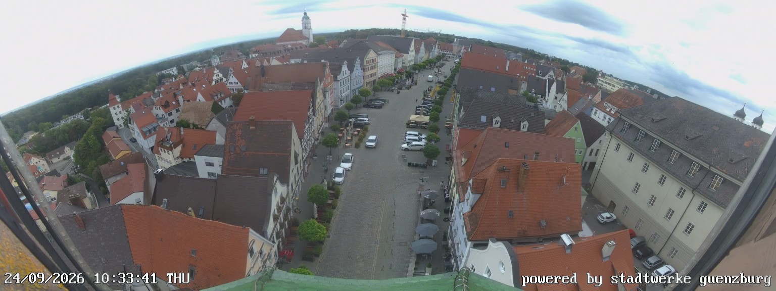 Archiv Foto Webcam Günzburg Marktplatz