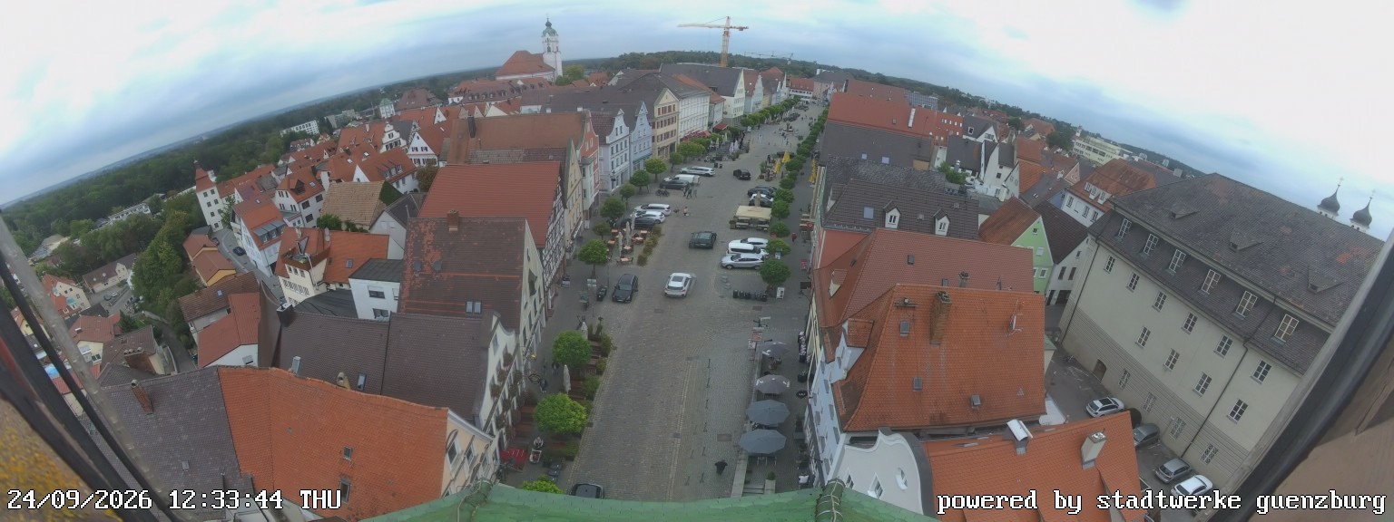 Archiv Foto Webcam Günzburg Marktplatz
