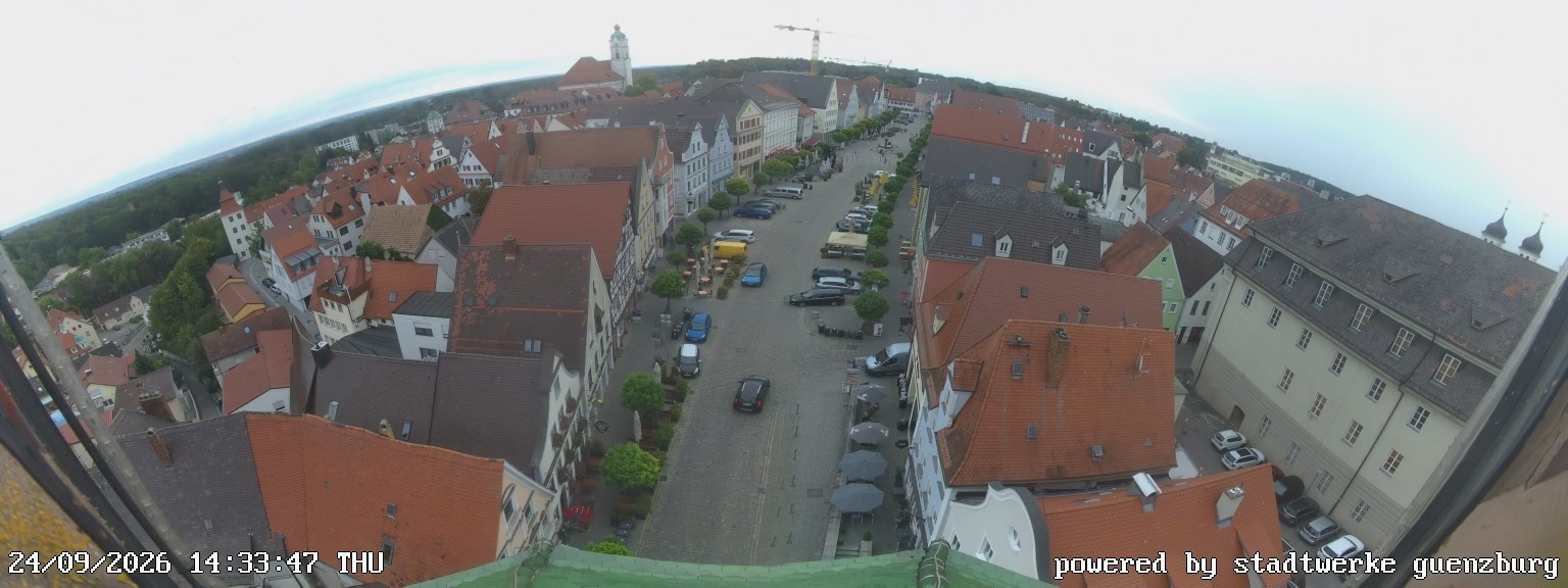 Archiv Foto Webcam Günzburg Marktplatz