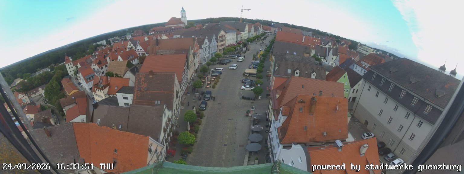 Archiv Foto Webcam Günzburg Marktplatz